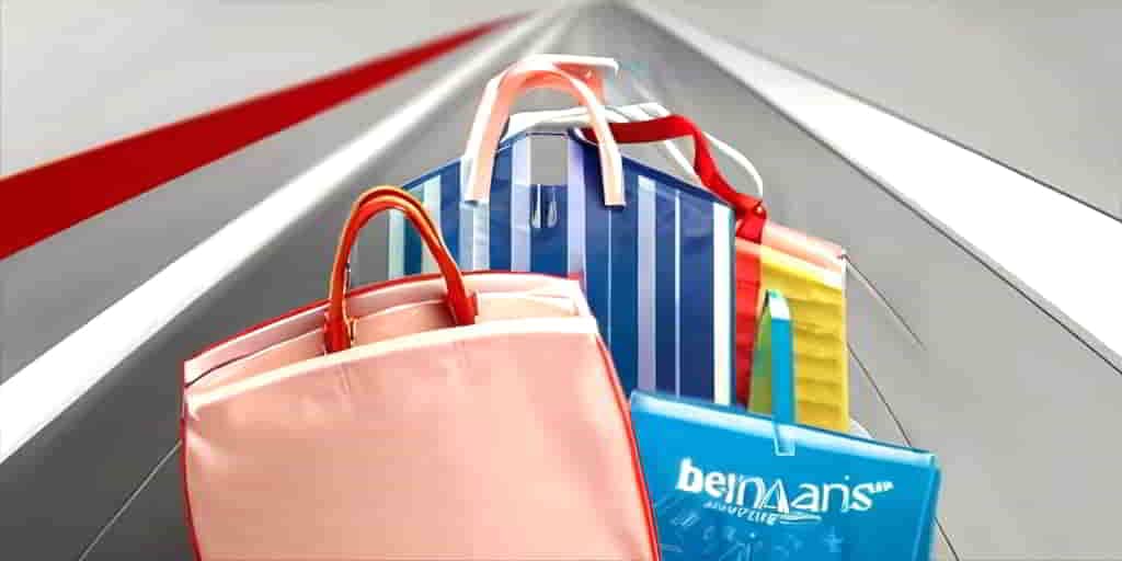 A full shopping trolley on a moving walkway - ecommerce personalisation