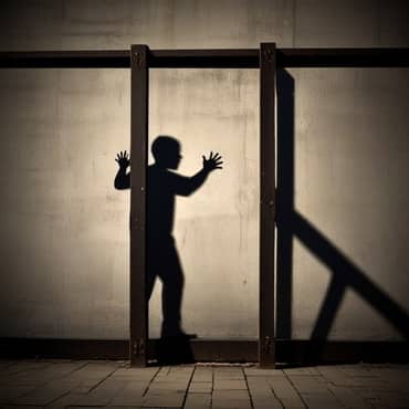Cultivating a Growth Mindset: Overcome the Fear of Failure A frightened figure attempting to overcome barriers