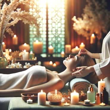Positive Boundary Setting: Balancing Personal And Professional Life A person being pampered in a luxurious spa