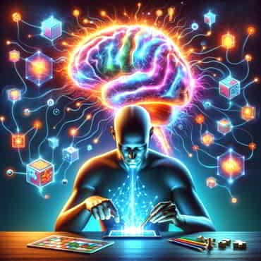 Rewiring Your Brain: Awesome Plasticity of Habit and Thought A person deeply engaged in playing a variety of brain games on a digital tablet