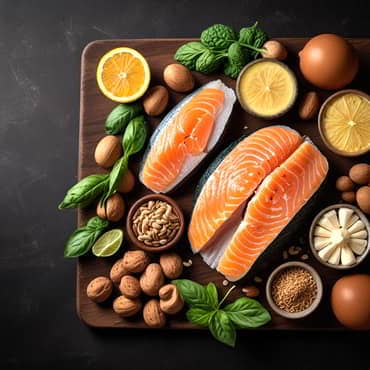 A plate of stress reducing foods