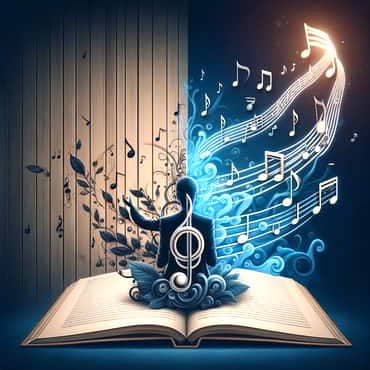 Abstract image of musical performance