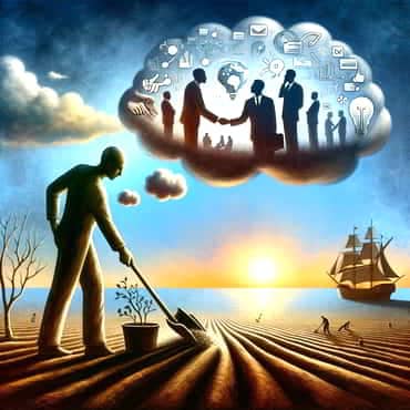An image representing the preparation of one's mindset for networking