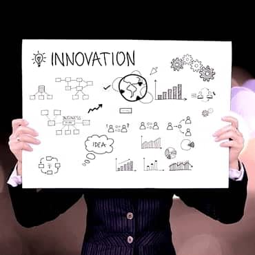 White board with innovative ideas