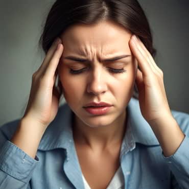 Lady with a headache