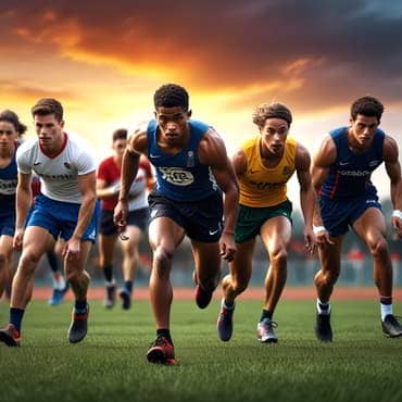 Men training for sports