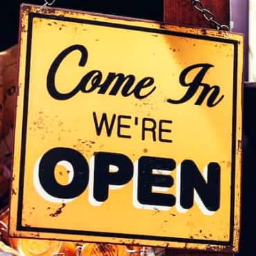 What Is Business About?: Mindset Of A Successful Business Owner Sign - Come in we are open