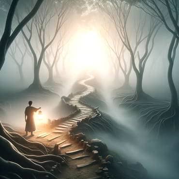 Goals That Shape Your Future: From Dreaming To Doing A person walking down a foggy path