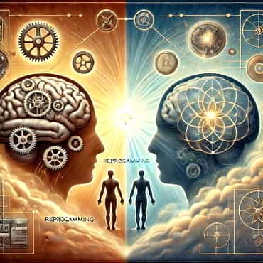 Discipline vs Habit: Exploring The Hidden Power Of Our Mindset A human brain split into two parts highlighting the relationship between conscious and subconscious minds