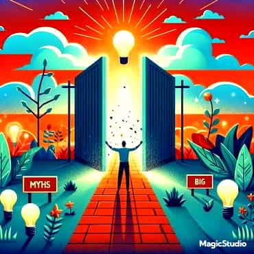 A person breaking through barriers