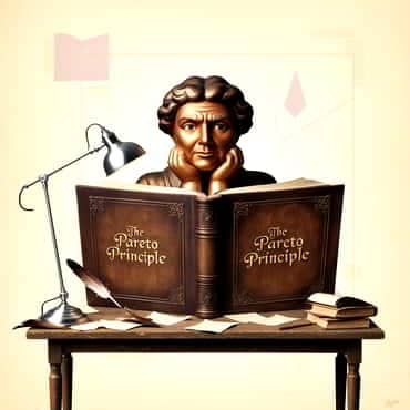 Why Less Can Be More For Improvement: Eliminate The Unnecessary Man reading a book abut the pareto principle