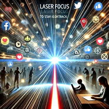 The concept of'Laser Focus to Stay on Track