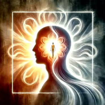 The Power of Imagination: A Key to Personal and Professional Growth The role of imagination in shaping self-image - a human silhouette with a glowing, ethereal light