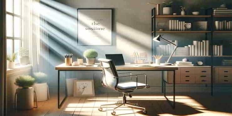 Creating a Productive Workspace: Designing an Inspiring Environment A beautifully designed office - productive workspace