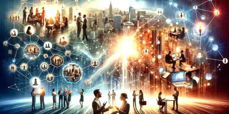 A dynamic interconnected world where relationships drive business growth - build strong business relationships