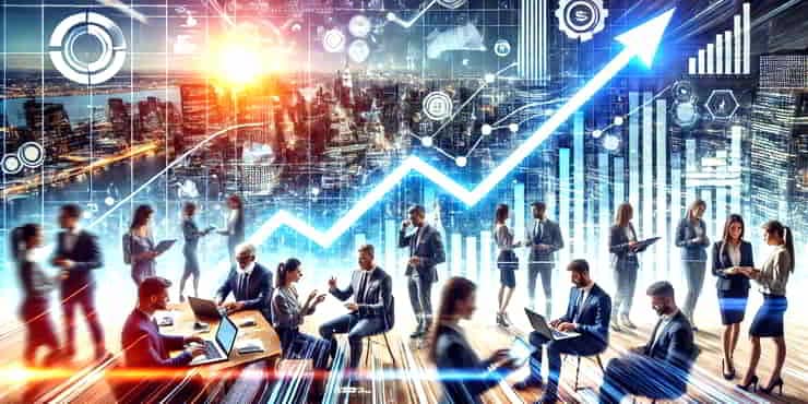 Business Model Innovation: How To Stay Ahead of the Curve A graph showing an upward curve representing growth and innovation - how to stay ahead of the curve