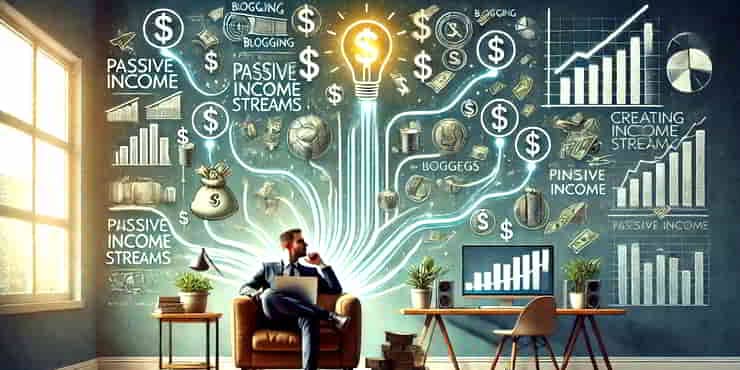 Creating Passive Income Streams: A Guide for Solopreneurs A solopreneur seated and contemplating creating passive income streams