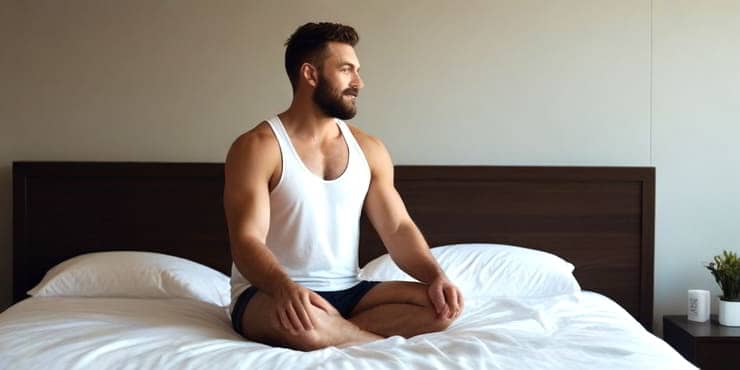 Man just woken up - how to increase deep sleep naturally