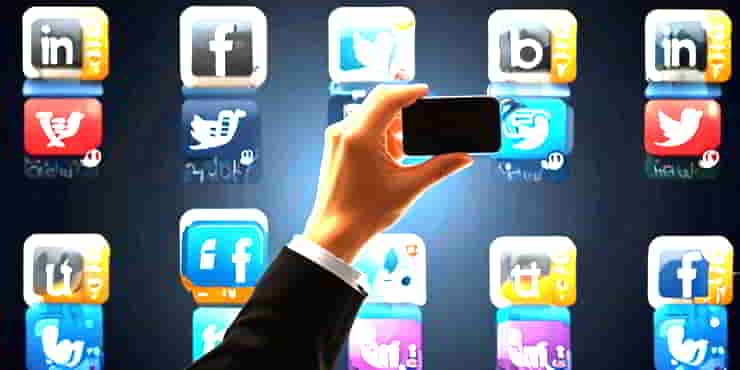 Social Media Marketing Strategies For Small Businesses Many social media icons - Social Media Marketing Strategies