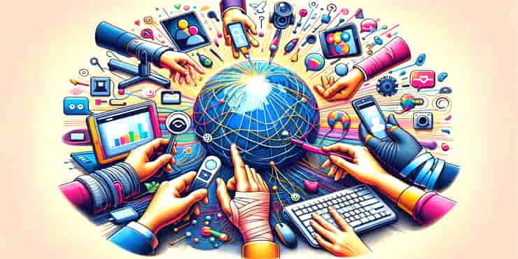 Many hands accessing the world wide web unequally - make your WordPress site accessible