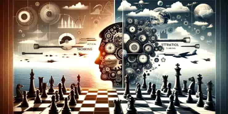 Using chess to represent the balance between tactical thinking vs strategic thinking
