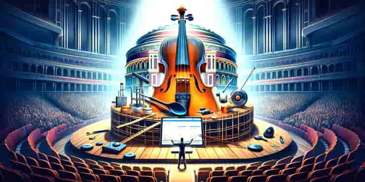 Violin performance in the Royal Albert Hall - easy wordpress seo
