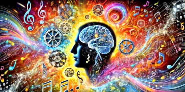 Why Is Thinking So hard? How to Unlock Your Mind A head and brain looking very busy surrounded by visual metaphors - why is thinking so hard