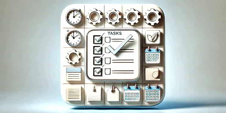 A checklist symbolising tasks with checkboxes completed - scheduling priorities