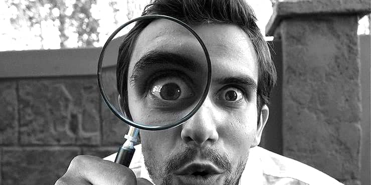 Whoops - I Couldn't Find That... Eye and magnifying glass