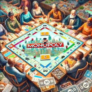 8 Key Elements Of A Winning Business Plan For An Online Venture A group of people playing at an enormous Monopoly board