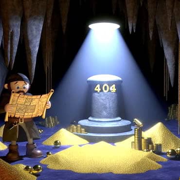30 Common WordPress Errors: Quick Fixes for Beginners A dimly lit cave with a treasure hunter checking his map