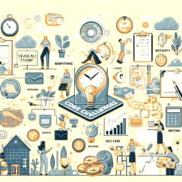 From Idea to Reality: Solopreneur Problem‑Solving Guide An illustration highlighting the core challenges for solopreneurs