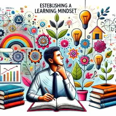 Continuous Learning: Keeping Skills Sharp Establishing a learning mindset - a person in a library setting