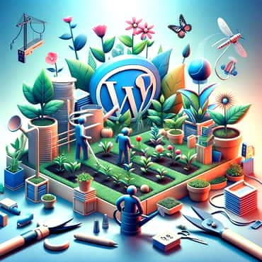 Maintaining and growing a WordPress website akin to tending a garden