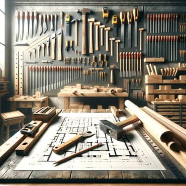 Set Smarter Goals: Go Beyond SMART for Real Progress Plans laid out on a carpentry bench alongside a sharp pencil