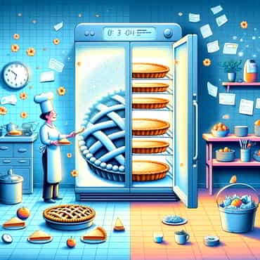 Scaling Your WordPress Site: Growth Strategies In Business A digital illustration representing the concept of web caching comparedto baking a pie