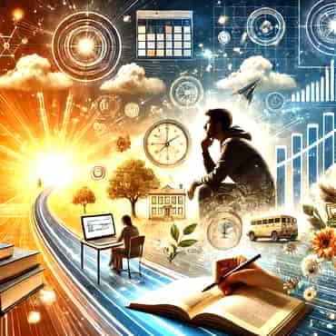 Continuous Learning: Keeping Skills Sharp The journey of personal and professional growth - a person sitting at a desk, deep in thought