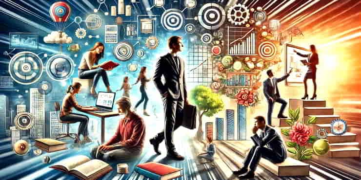 Continuous Learning: Keeping Skills Sharp A dynamic scene illustrating a commitment to continuous learning for personal and professional growth - keeping skills sharp
