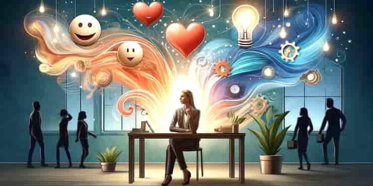 Image showing the concept of a professional lady with a high EQ - emotional intelligence