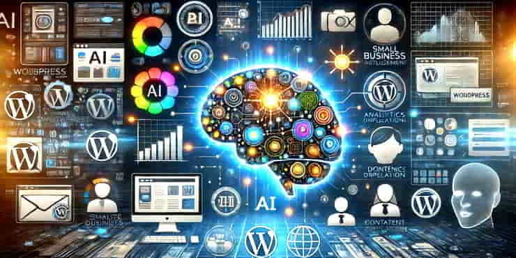 The Benefits of Using AI in WordPress Sites Image illustrating the benefits of using AI in WordPress