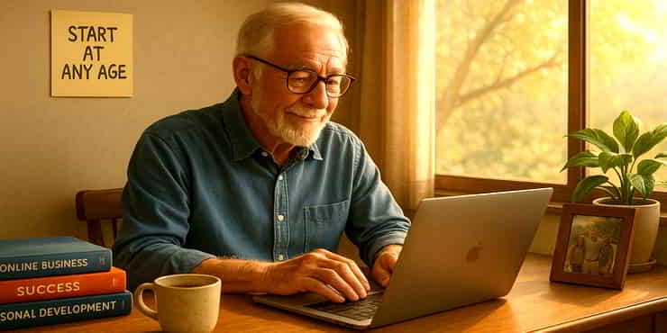 A man working on a laptop - how to start a business online