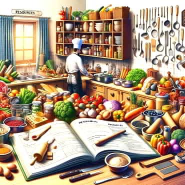 Resource And Support Needs: Project Needs Analysis A kitchen and chef with enough ingredients for a banquet