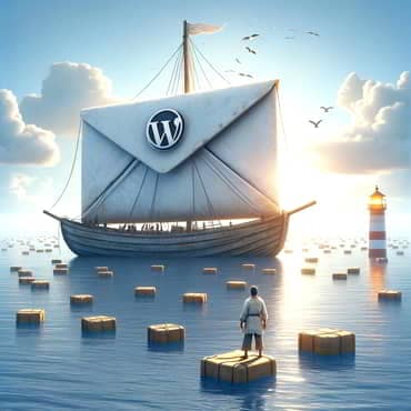 30 Common WordPress Errors: Quick Fixes for Beginners A small old-fashioned sailing vessel in the doldrums trying to make its way to a stranded sailor
