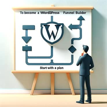 Funnel builder reviewing his plan