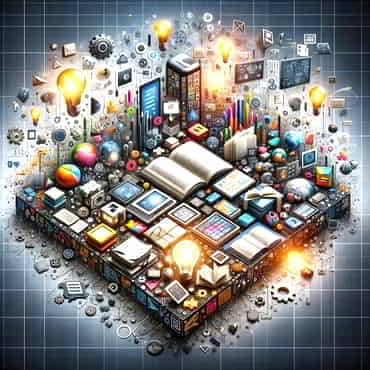Image portrays the vast wealth of information available at our finger tips