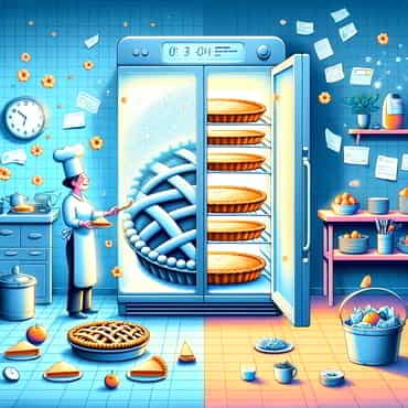 Scaling Your WordPress Site: Growth Strategies In Business A digital illustration representing the concept of web caching comparedto baking a pie