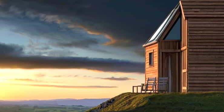 Deliberate Living: Align Actions with Your Ambitions A remote hut with panoramic views - deliberate living